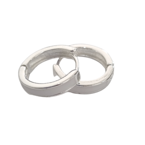 AROS LÍNEA BLANCA   |   Huggies tipo arracadas - Medianas   |   Rodio esmaltado