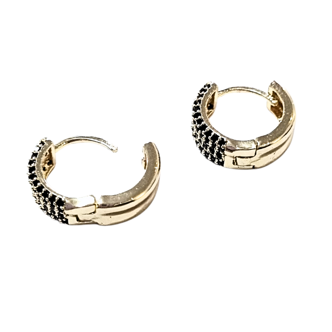 6 Aretes De Laminado Oro 14k Mujer Arracadas Huggies Moda