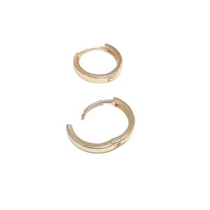 ARAS FIT #1  |   Aretes huggies tipo arracadas - minis   |   Laminado en oro