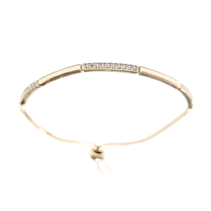 MILLY   |    Pulsera delgada ajustable   |    Laminado en oro