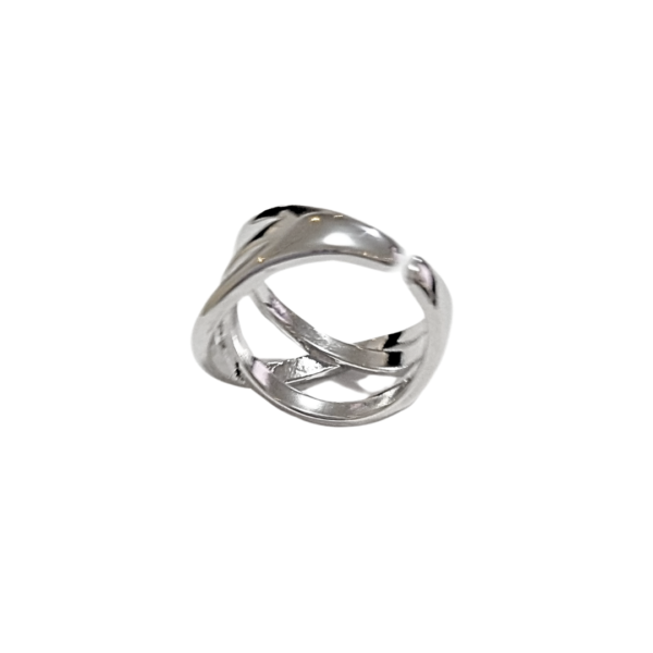 FILLI PLATEADO   |   Anillo ajustable - No. 7 - 9    |   Laminado en rodio - Imagen 3