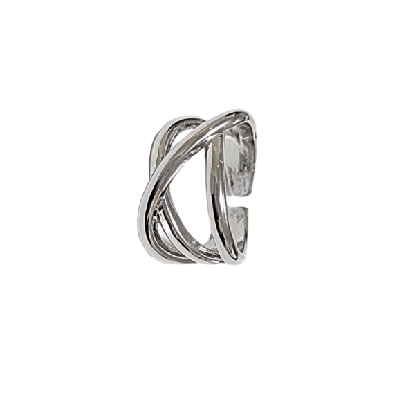 FILLI PLATEADO   |   Anillo ajustable - No. 7 - 9    |   Laminado en rodio - Imagen 2