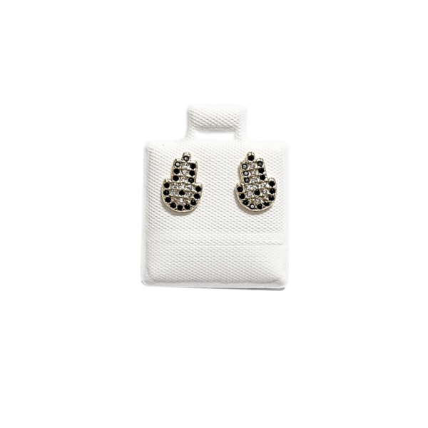 MANITA   |   Aretes pegaditos - chicos  |    Laminado en oro - Imagen 2