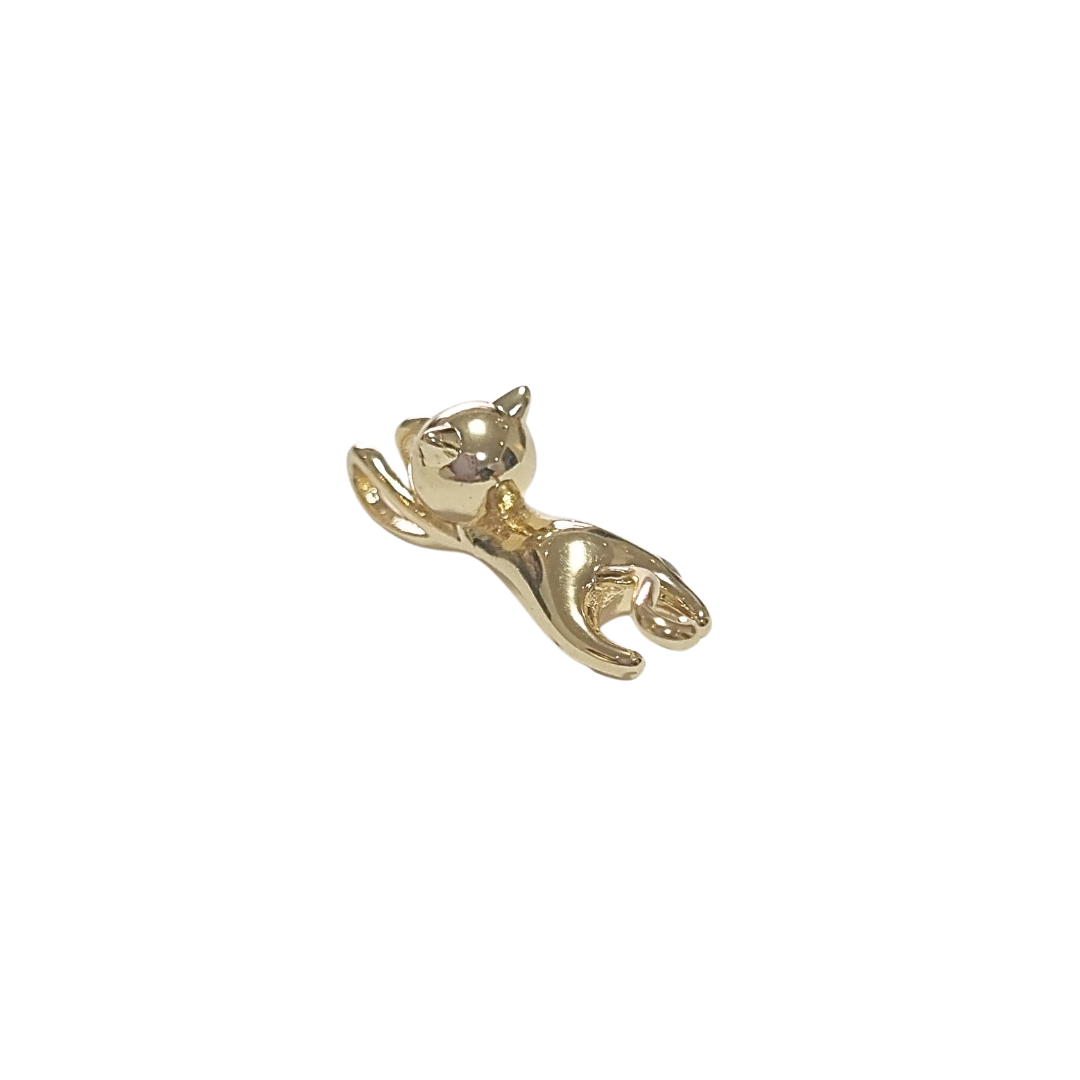 GATITO SIP | Dije mediano | Laminado en oro - Imagen 2