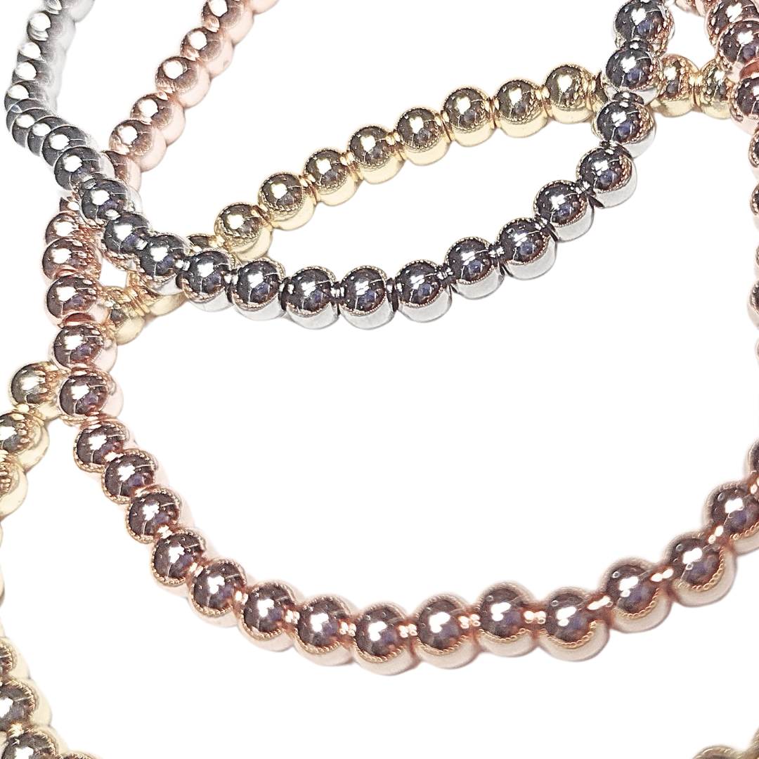 FIN DE SEMANA TRICOLOR | Pulseras elásticas - Talla: ch / medi | Acero esmaltado