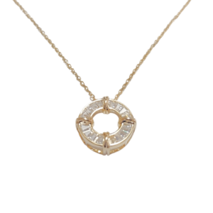 RINN   |   Collar corto con dije chico - 43 cm de extensión + 10 cm de largo   |   Laminado en oro