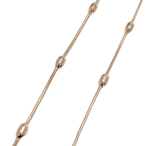 LUPINA DORADA   |   Cadena gruesa - 50 cm de extensión   |   Laminado en oro