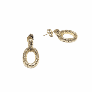 PILITOS DORADOS     |    Aretes pegaditos - Talla Med   |    Laminado en oroo