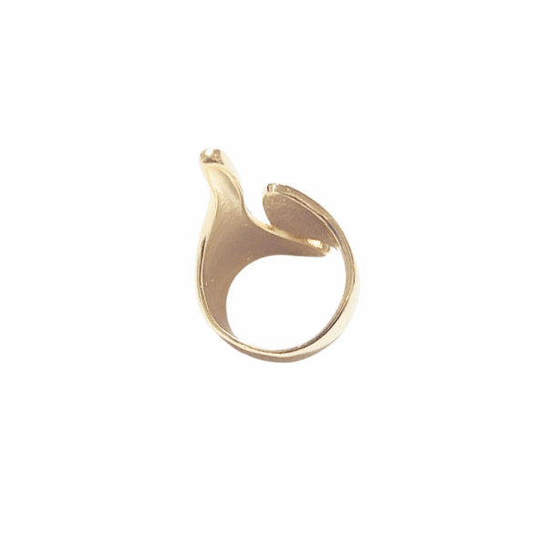 ASIM - DELGADO    |    Anillo ajustable - talla 7 - 9    |    Laminado oro - Imagen 2