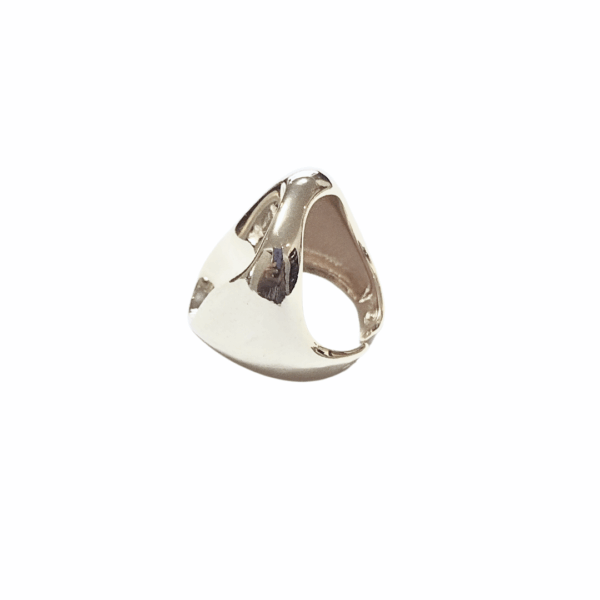 OVALADO ARRUGADO    |    Anillo ajustable - talla 7 - 9    |    Laminado oro - Imagen 2