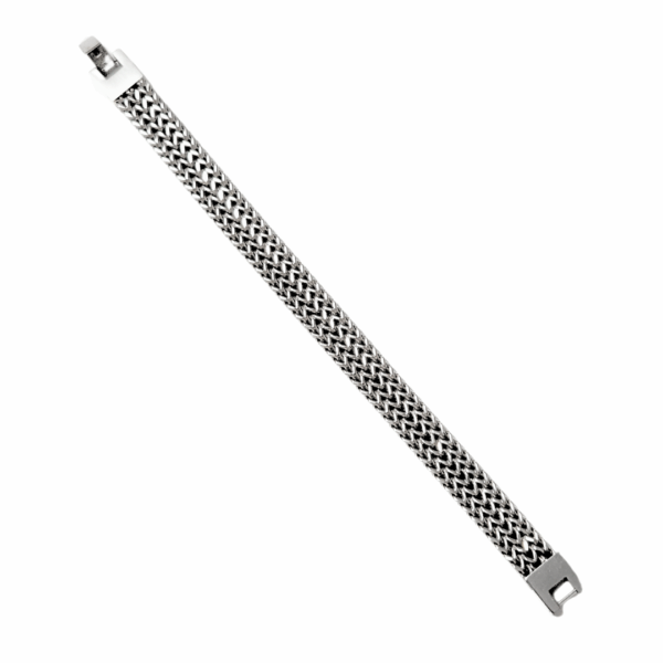 ANTON  |   Pulsera gruesa - Talla M - 21 cm de extensión   |   Acero inoxidable - Imagen 2