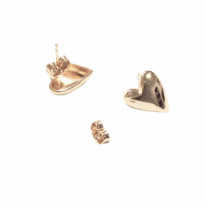 CORAZON GORDITO    |    Aretes pegaditos - Medianos   |    Laminado en oro