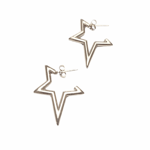 ESTRELLAS ANGULARES    |    Aretes pegaditos - Medianos   |    Laminado en oro - Imagen 3