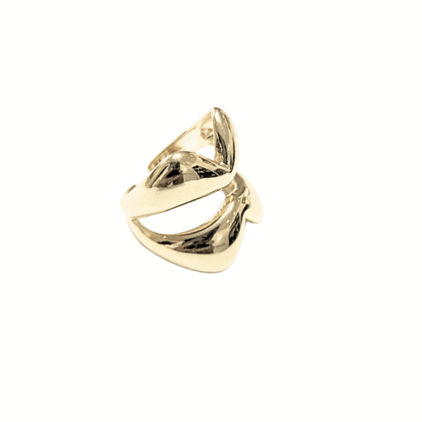 BOQUITA DORADA  |   Anillo ajustable grande - Talla 7 a 9   |   Laminado en oro - Imagen 2