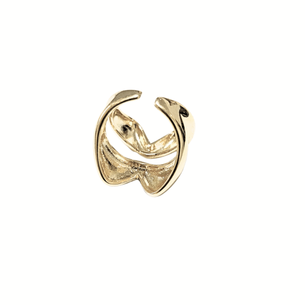 BOQUITA DORADA  |   Anillo ajustable grande - Talla 7 a 9   |   Laminado en oro - Imagen 3