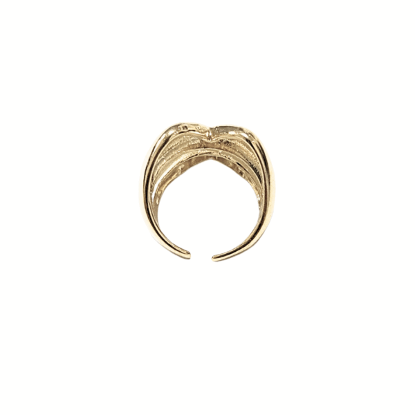 BOQUITA DORADA  |   Anillo ajustable grande - Talla 7 a 9   |   Laminado en oro - Imagen 4