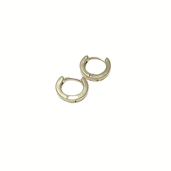 ARAS #2  |   Aretes huggies tipo arracadas - minis   |   Laminado en oro - Imagen 4