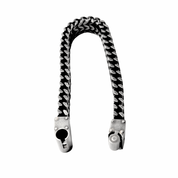 ALEX VINTAGE  |   Pulsera gruesa - Talla M - 21 cm de extensión   |   Acero inoxidable - Imagen 3