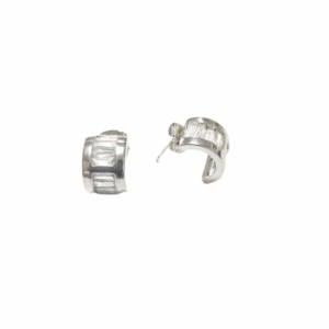 MEDIOS MEDIS   |    Aretes pegaditos - Chicos   |    Laminado en rodio