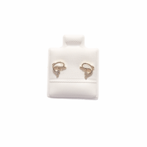 BALLENITAS BLANCAS    |    Aretes pegaditos - Chicos   |    Laminado en oro