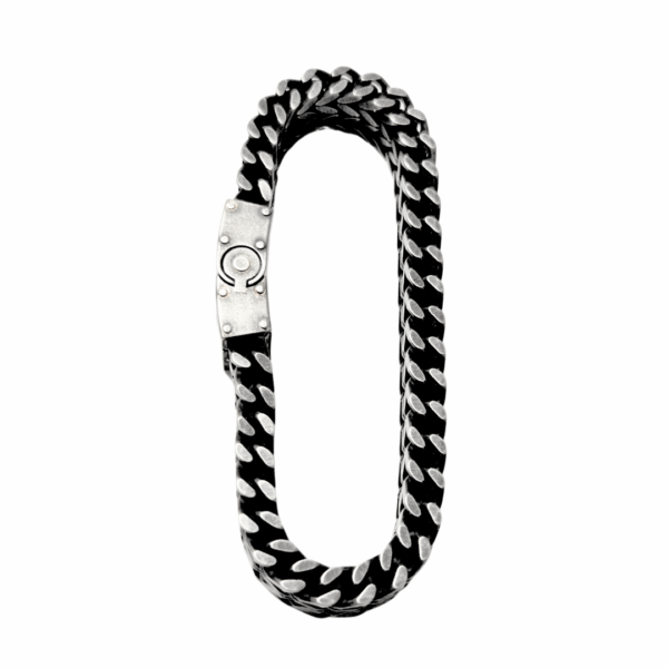 ALEX VINTAGE  |   Pulsera gruesa - Talla M - 21 cm de extensión   |   Acero inoxidable - Imagen 2