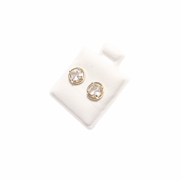 CIRCULARES CON PIEDRA ESTRELLA    |    Aretes pegaditos - Chicos   |   Laminado en oro - Imagen 2
