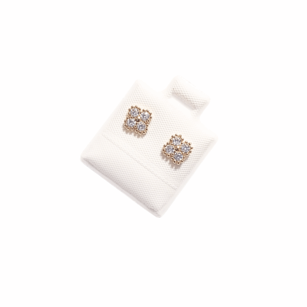 FLOWS-IS    |    Aretes pegaditos - Chicos   |   Laminado en oro - Imagen 2