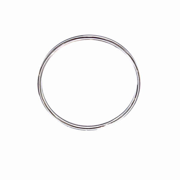 ALICE CIRCULAR PLATEADA |    Pulsera rígida - Talla: Chica  |    Acero inoxidable