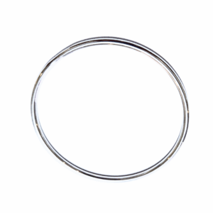 ALICE CIRCULAR PLATEADA  |    Pulsera rígida - Talla: mediana  |    Acero inoxidable