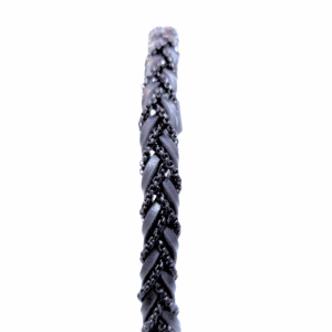 ABANDA NEGRA   |    Pulsera trenzada - Talla M - 21 cm    |    Acero inoxidable y piel