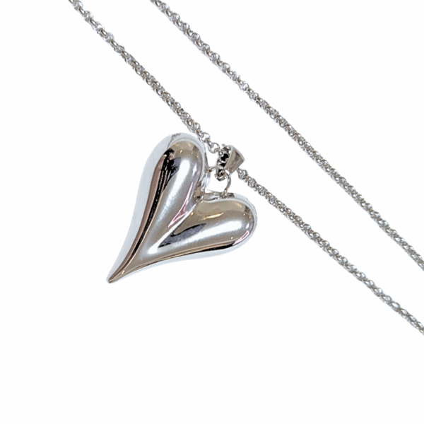 CORAZONNE   |   Collar con dije de corazón - 43 cm de extensión   |   Acero inoxidable