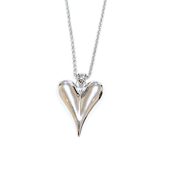 CORAZONNE   |   Collar con dije de corazón - 43 cm de extensión   |   Acero inoxidable - Imagen 2