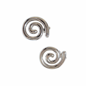 ESPIRALES LISAS   |    Aretes pegaditos - grandes   |    Acero inoxidable