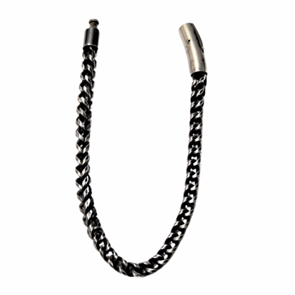 ANUEL VINTAGE  |   Pulsera gruesa - 21 cm de extensión   |   Acero inoxidable - Imagen 2