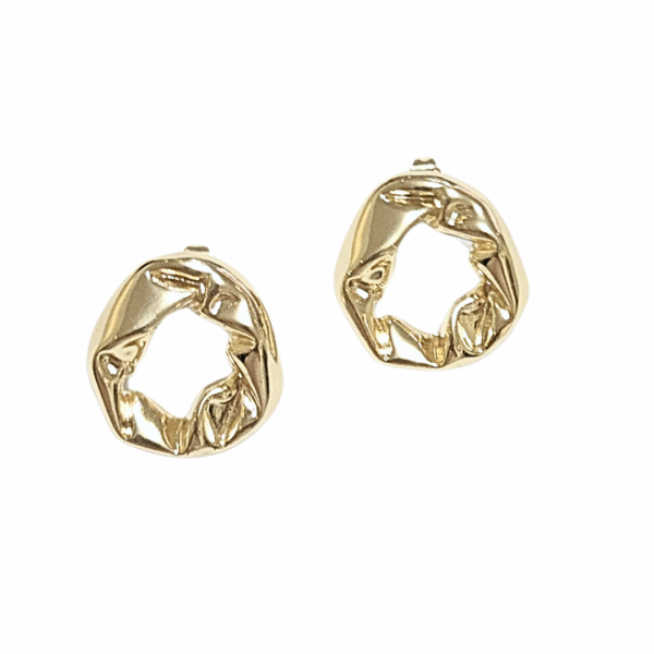 DONITAS   |    Aretes pegaditos - Grandes   |    Laminado en oro - Imagen 2