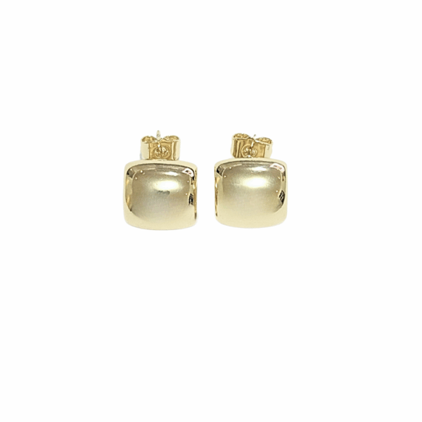 ANNITAS   |    Aretes pegaditos anchos - chicos  |    Laminado en oro - Imagen 2