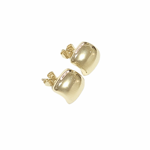 ANNITAS   |    Aretes pegaditos anchos - chicos  |    Laminado en oro - Imagen 3