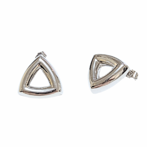 TRIANGULARES PLATEADOS   |    Aretes pegaditos - medianos   |    Acero inoxidable