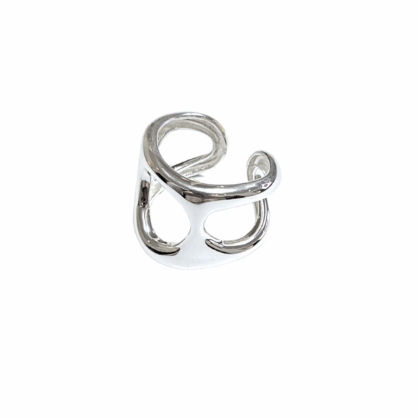 ALULADO   |   Anillo ajustable chunky - Talla 7 a 9 aprox.   |   Acero inoxidable - Imagen 2