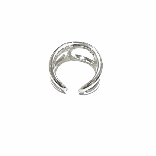 ALULADO   |   Anillo ajustable chunky - Talla 7 a 9 aprox.   |   Acero inoxidable - Imagen 3
