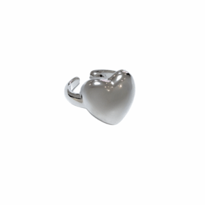 CORAZÓN REDONDITO   |   Anillo ajustable chunky - Talla 7 a 9 aprox.   |   Acero inoxidable