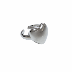 CORAZÓN REDONDITO   |   Anillo ajustable chunky - Talla 7 a 9 aprox.   |   Acero inoxidable
