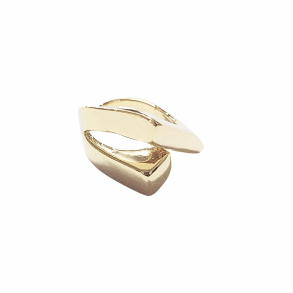 GIO GEOMTRÉTICO  |   Anillo ajustable grande - Talla 7 a 9 aprox.  |   Laminado en oro - Imagen 2
