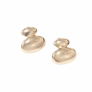 OVALITAS    |    Aretes pegaditos - Medianos   |    Laminado en oro