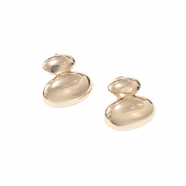 OVALITAS    |    Aretes pegaditos - Medianos   |    Laminado en oro