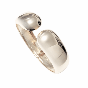 ABIERTA REDONDEADA    |    Pulsera brazalete - Talla M - 21 cm aprox.   |    Laminado en oro