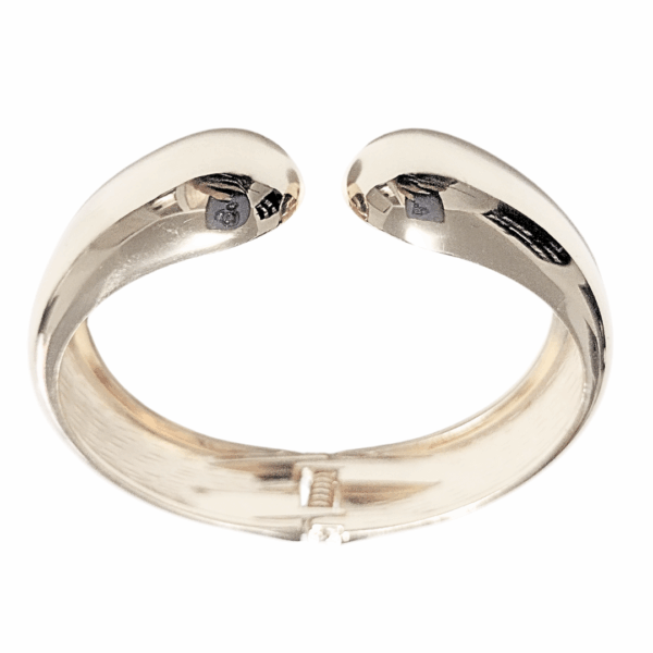 ABIERTA REDONDEADA    |    Pulsera brazalete - Talla M - 21 cm aprox.   |    Laminado en oro - Imagen 2