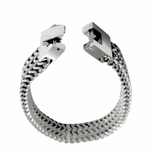 ANTON  |   Pulsera gruesa - Talla M - 21 cm de extensión   |   Acero inoxidable