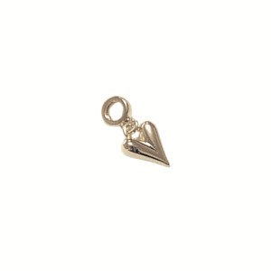 CORAZÓN ALARGADO | Charm - chico | Laminado en oro