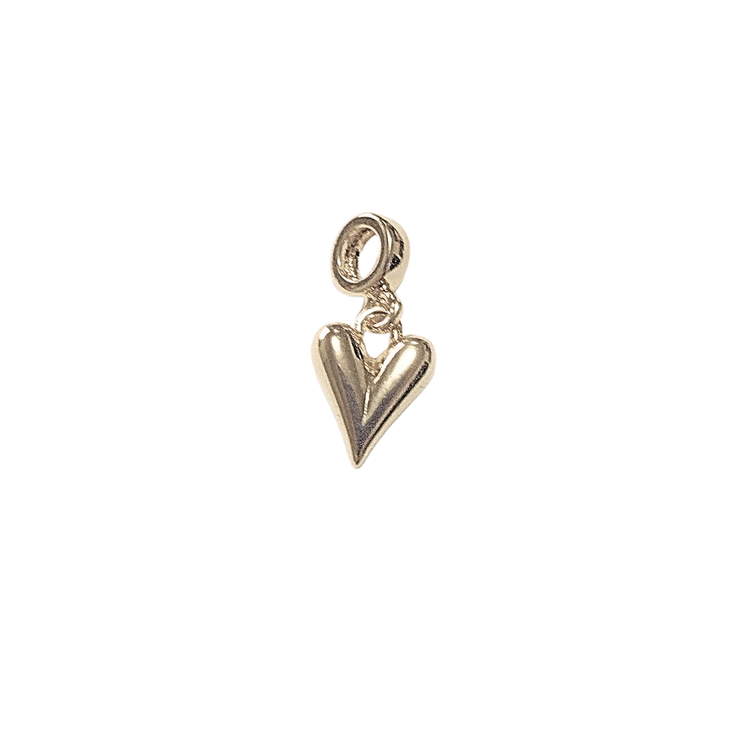 CORAZÓN ALARGADO | Charm - chico | Laminado en oro - Imagen 2